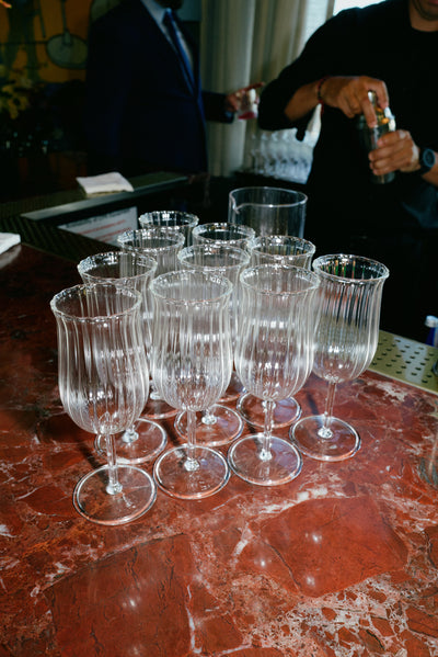 Tulip Wine Glass Set - Clear - Editorial One