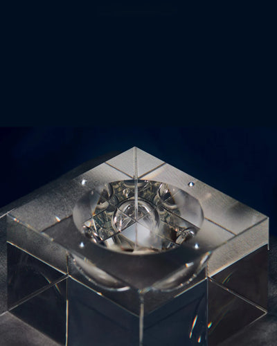Capri Tray - Clear w/ Clear Swarovski - Editorial Three