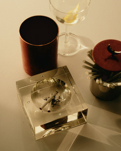 Capri Tray - Clear w/ Clear Swarovski - Editorial Two