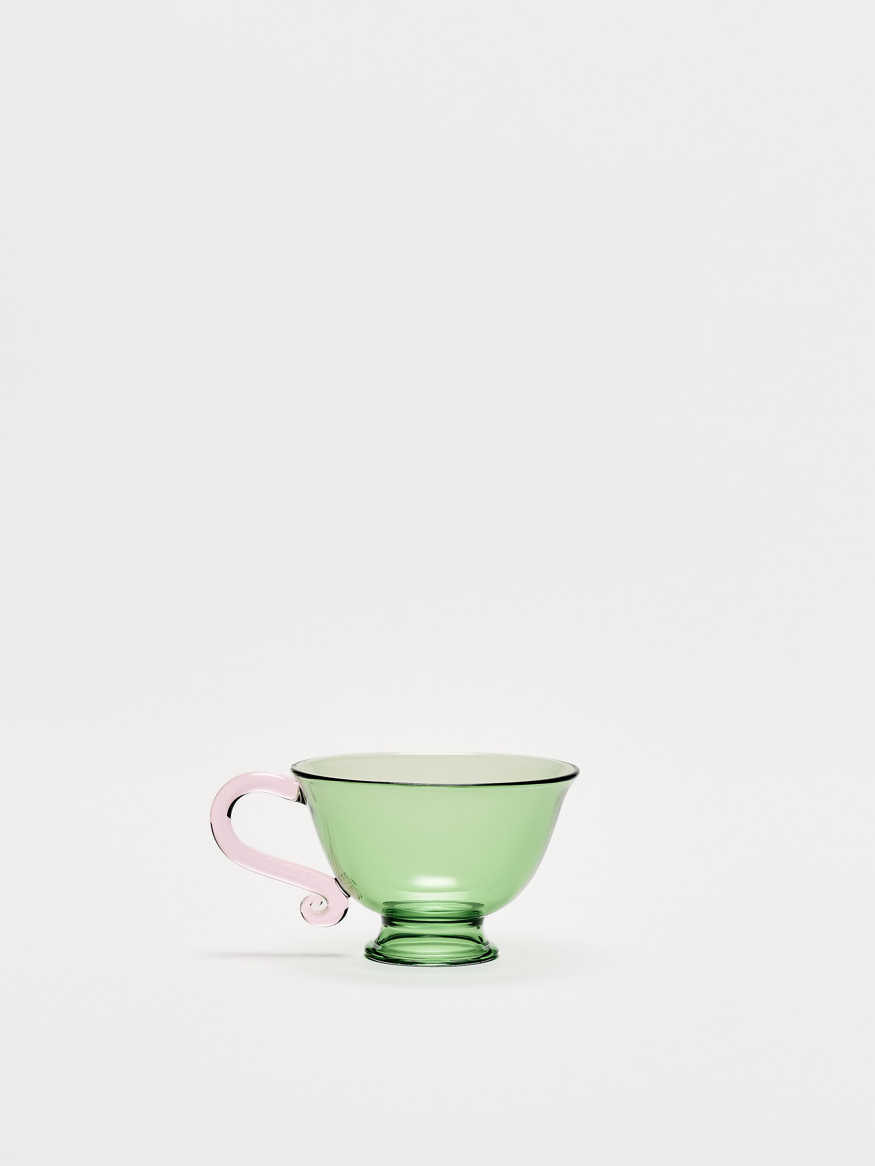 L'espresso Set - Green w/ Pink