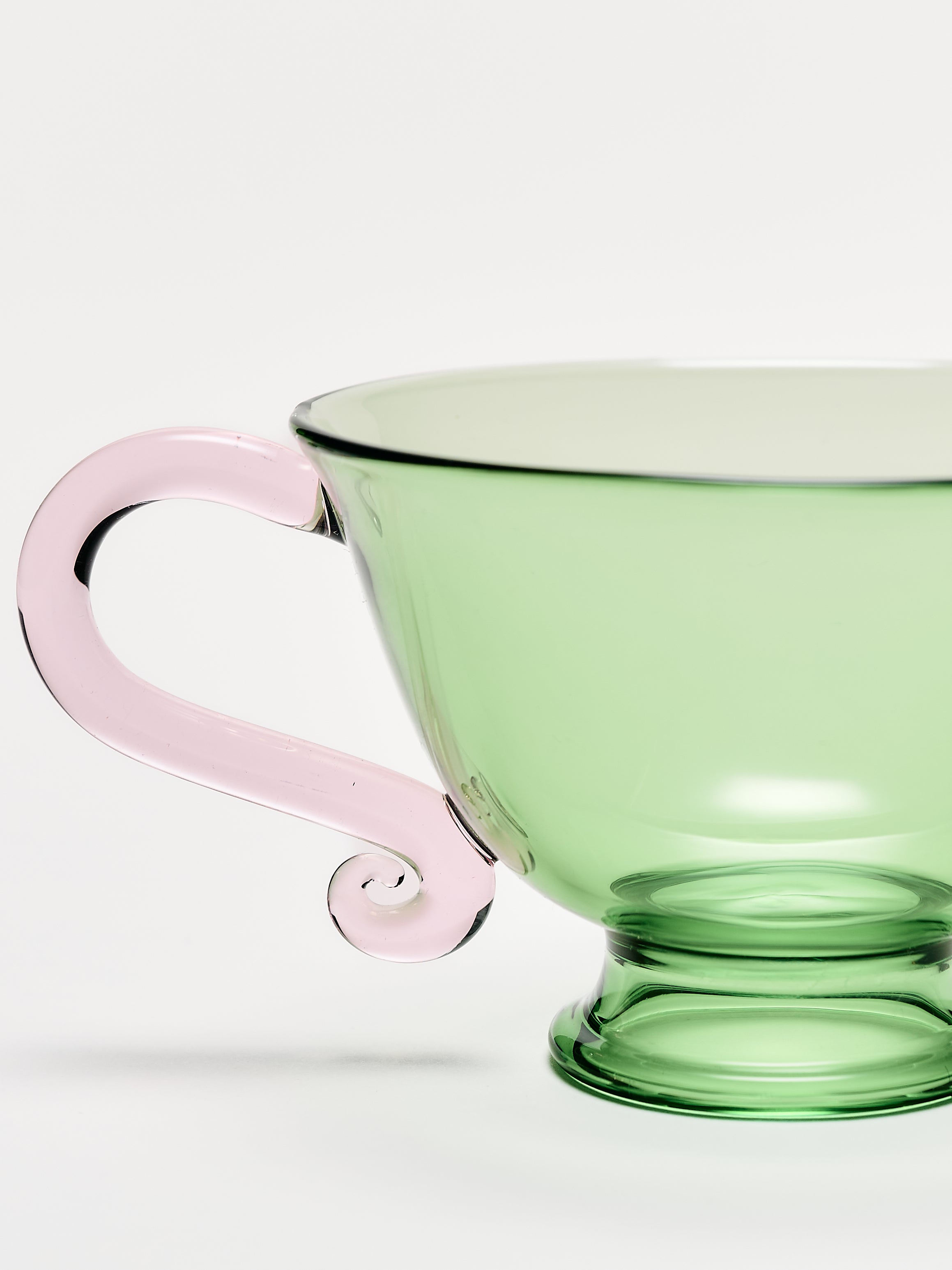 L'espresso Set - Green w/ Pink