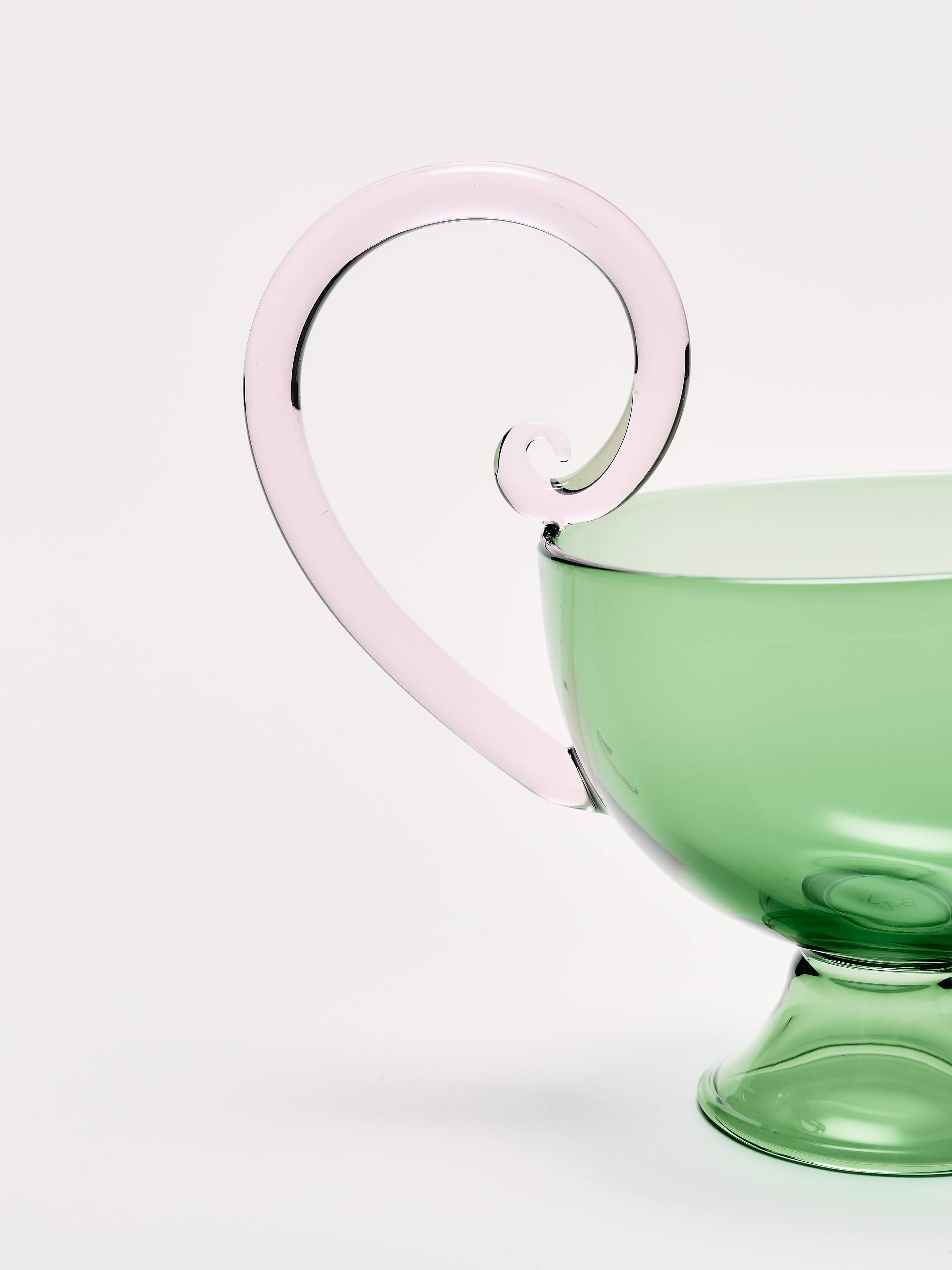 Sauciere - Green w/ Pink