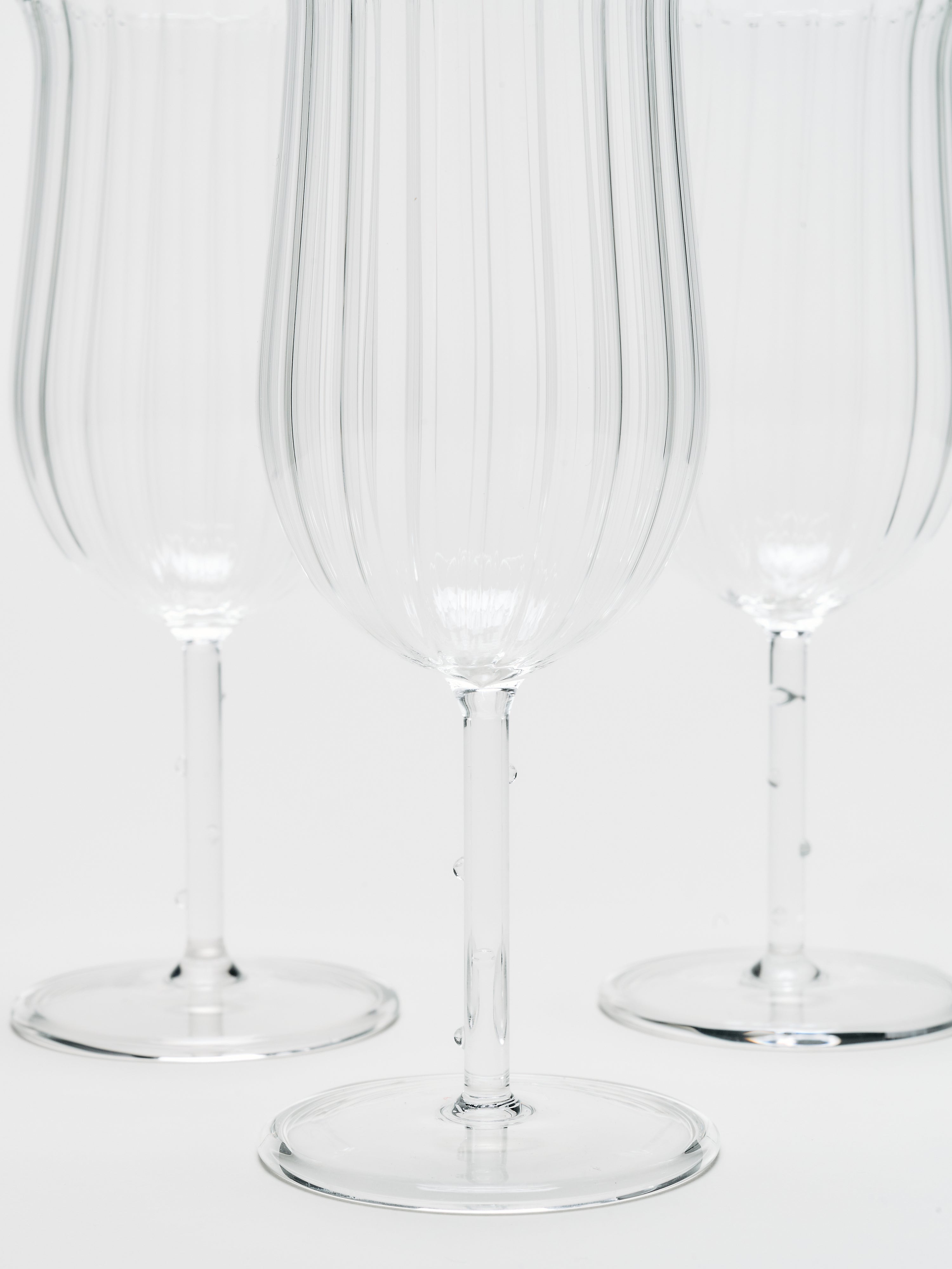 Tulip Wine Glass Set - Clear