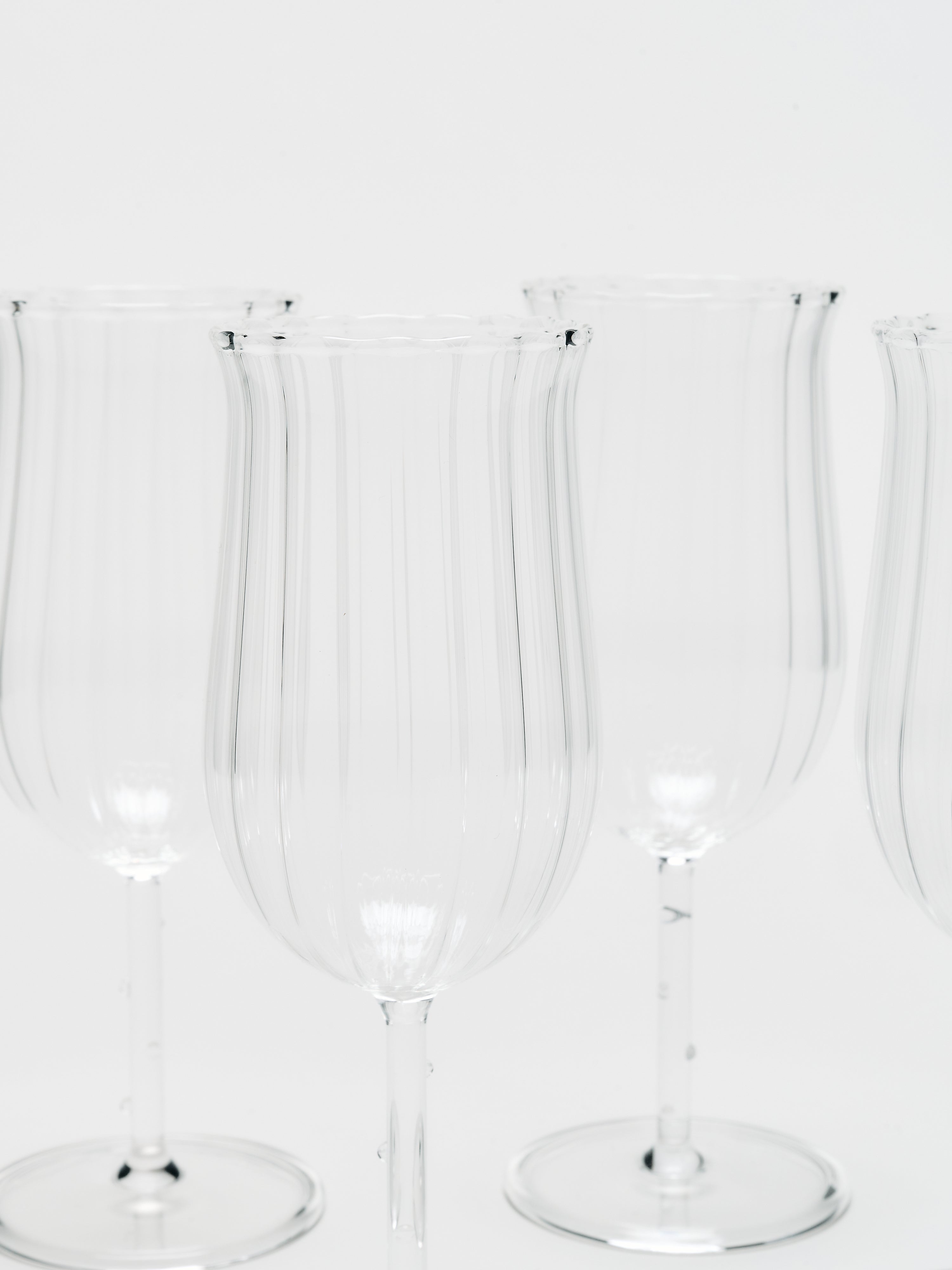 Tulip Wine Glass Set - Clear