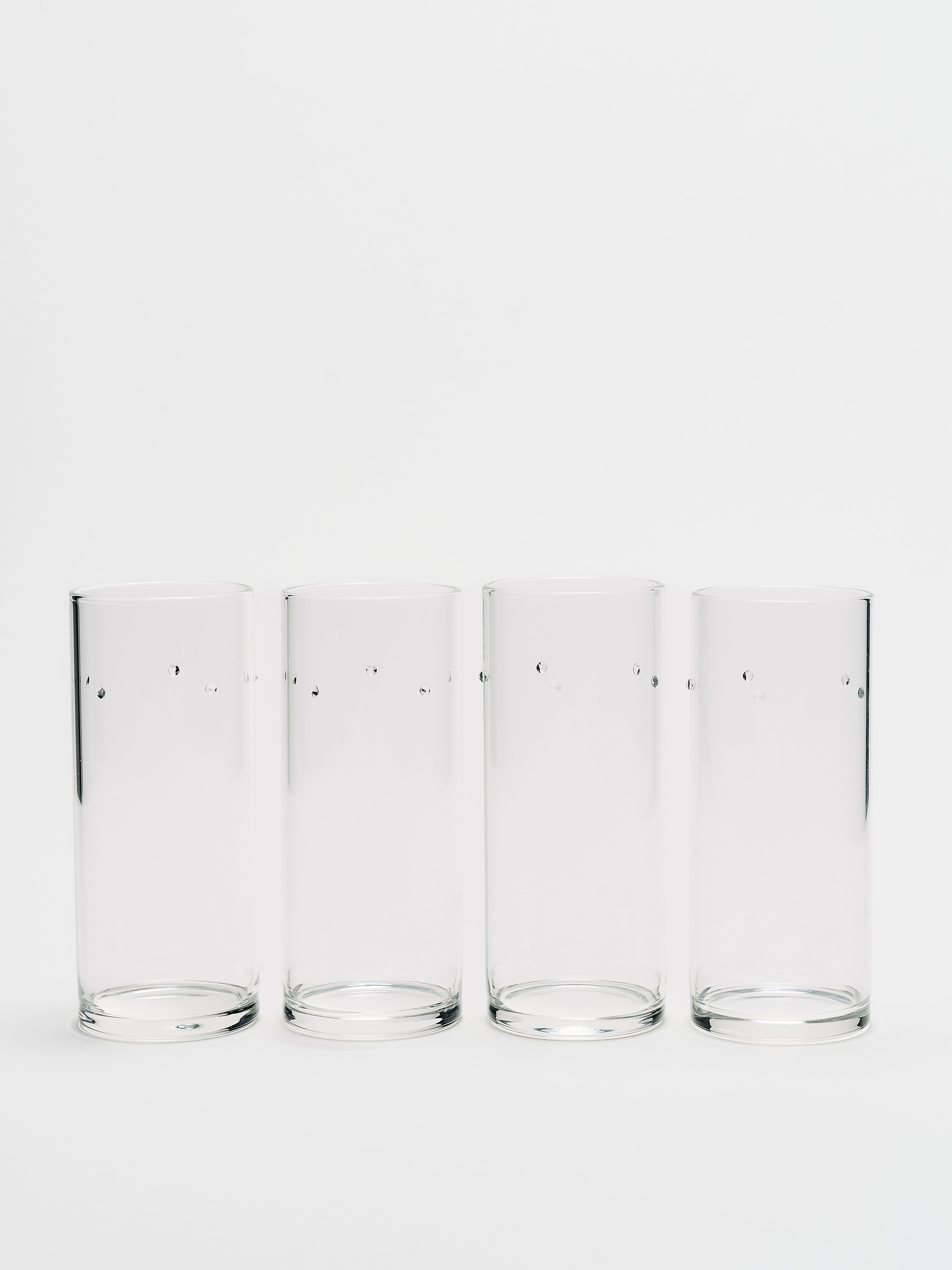 Venezia Collins Glass Set - Clear w/ Swarovski Crystal - Product Image