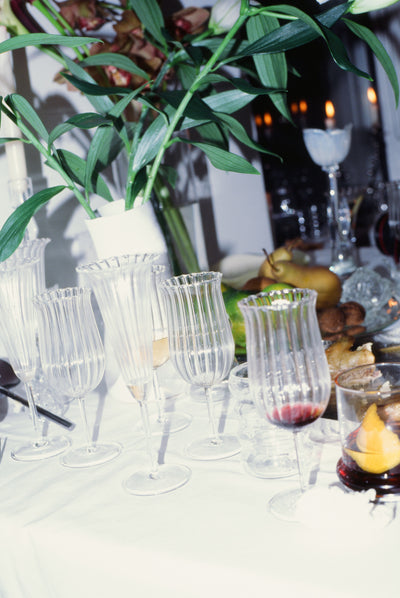 Tulip Wine Glass Set - Clear - Editorial Three